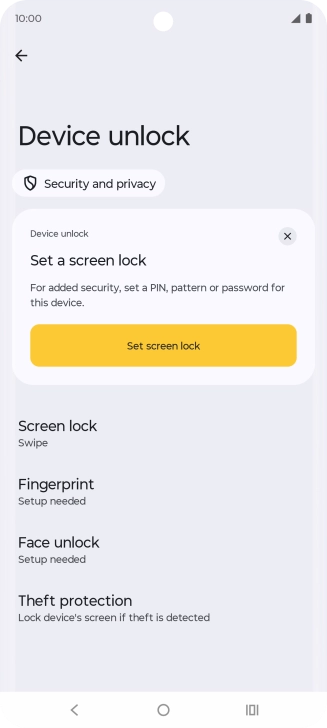 Press Fingerprint.
