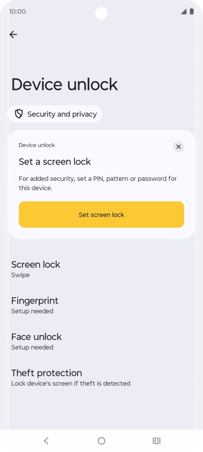 Press Fingerprint.