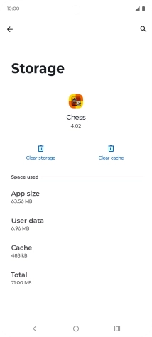 Press Clear cache.
