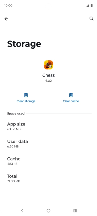 Press Clear cache.