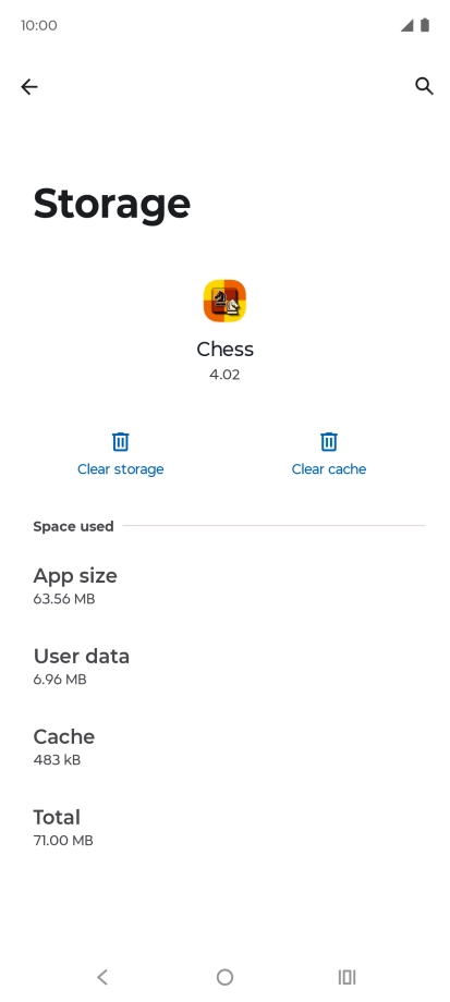 Press Clear cache.