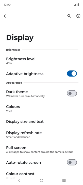 Press Dark theme.