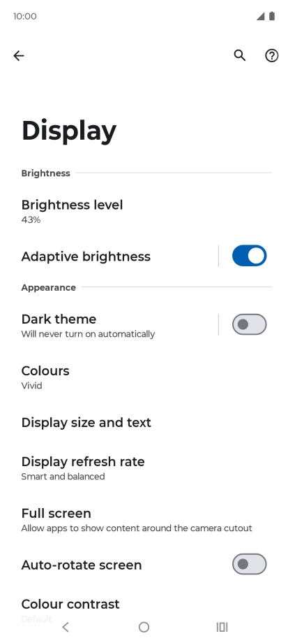 Press Dark theme.