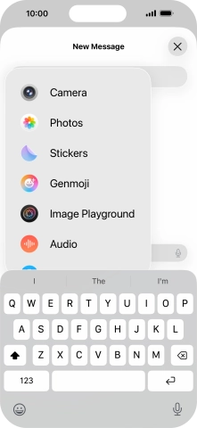 Press Genmoji.