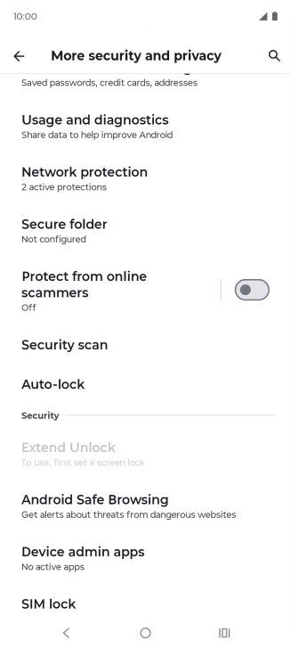 Press SIM lock.