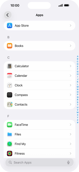 Press App Store.