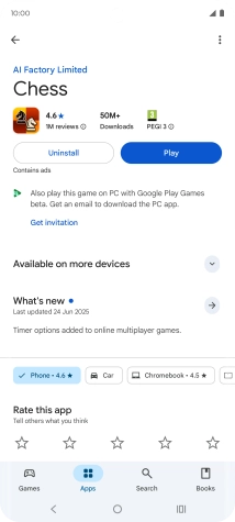 Press Uninstall.