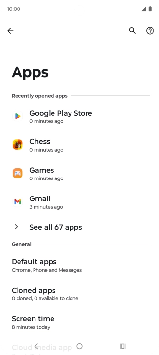 Press See all apps.