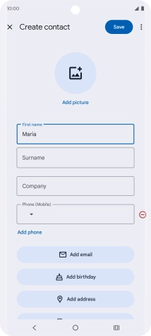 Press Surname and key in the required last name.