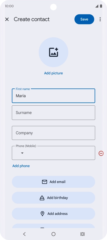 Press Surname and key in the required last name.
