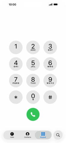 Key in ##002# and press the call icon.
