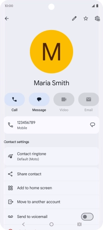 Press the Home key to return to the home screen.