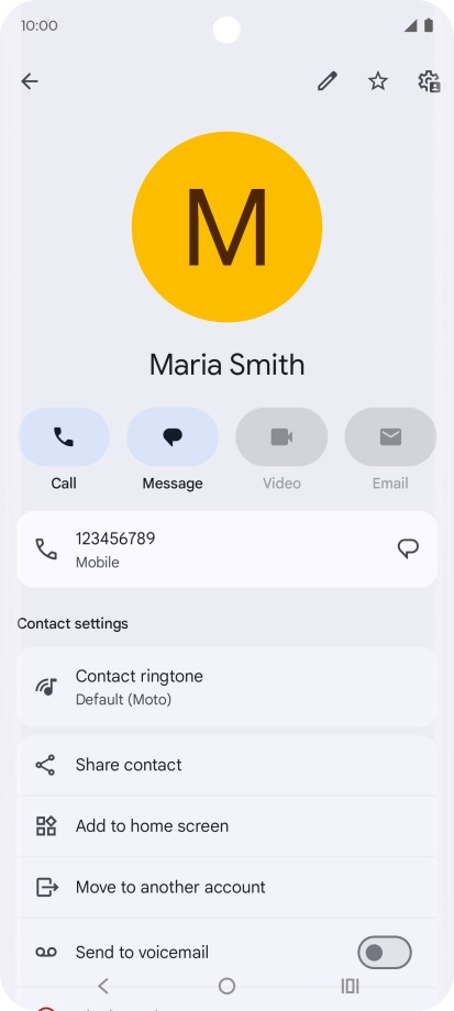 Press the Home key to return to the home screen.