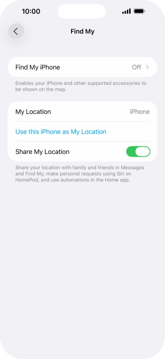 Press Find My iPhone.