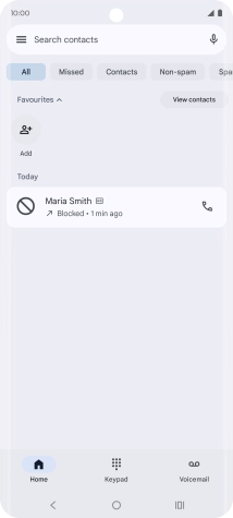Press the Home key to return to the home screen.