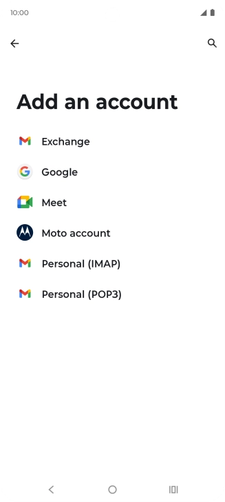 Press Google.