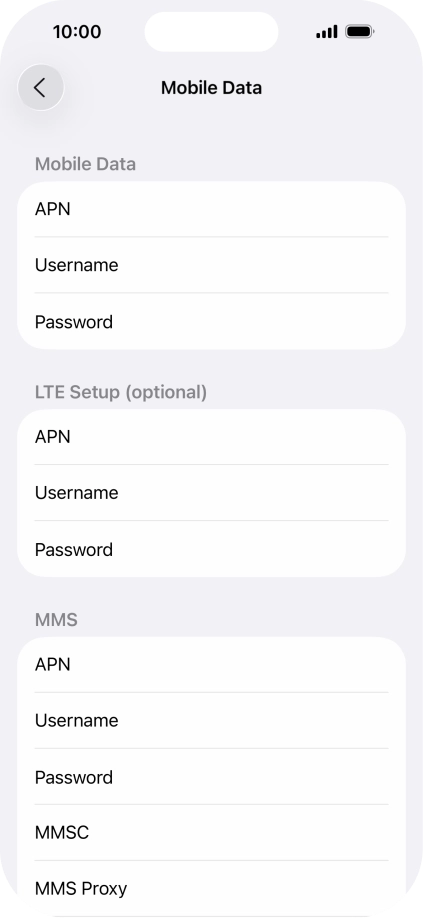 Press APN and key in wap.vodafone.co.uk.