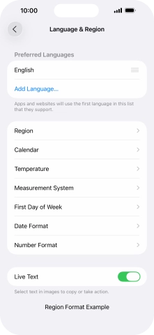 Press Add Language....