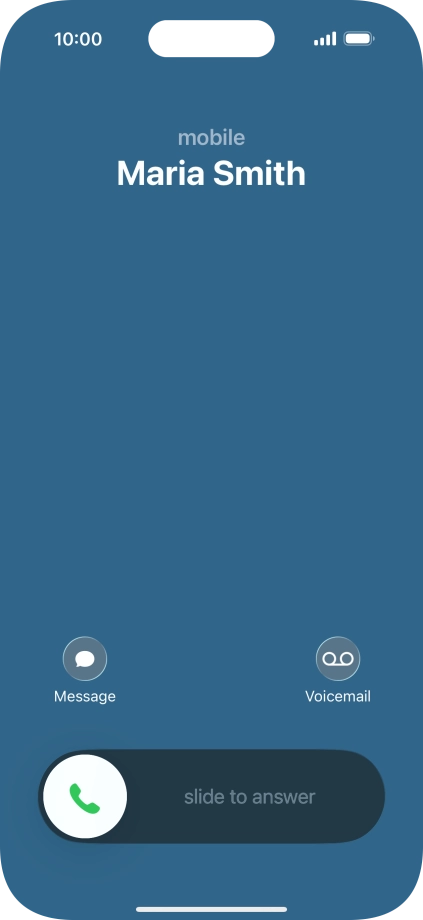Press Voicemail when you get a call.