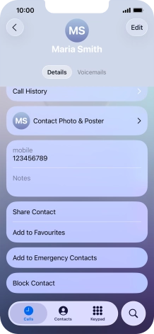 Press Block Contact.