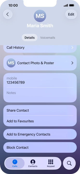 Press Block Contact.