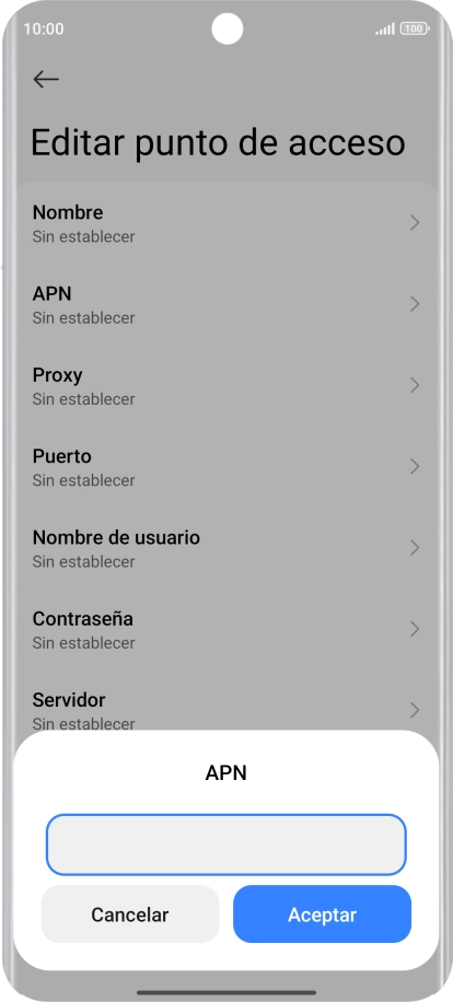 Introduce airtelwap.es y pulsa Aceptar.