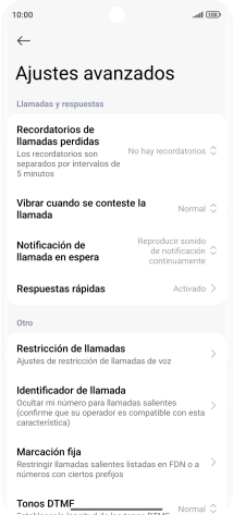 Pulsa Marcación fija.