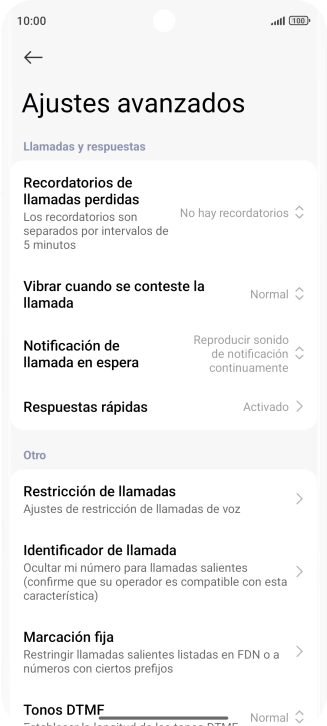 Pulsa Marcación fija.