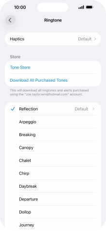 Press the required ring tones to hear them.