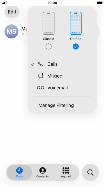 Press Voicemail and follow the instructions on the screen to set the voicemail PIN and greeting.