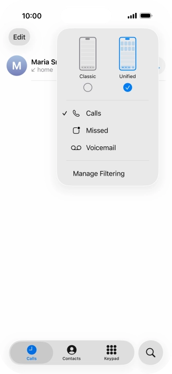 Press Voicemail and follow the instructions on the screen to set the voicemail PIN and greeting.