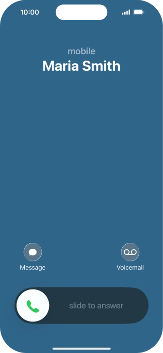 Press Voicemail when you get a call.