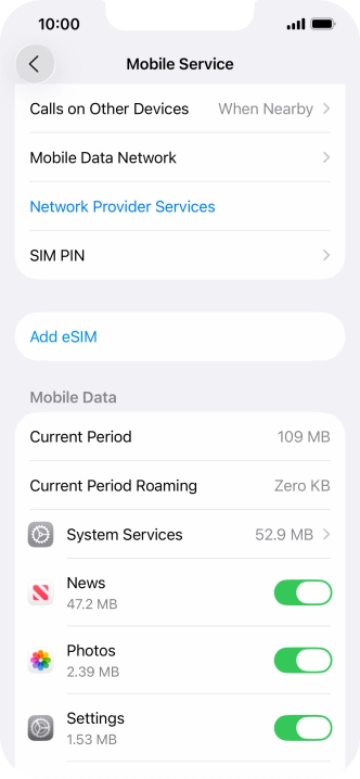 Press Mobile Data Network.