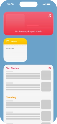 Press and hold the required Widget Stack.
