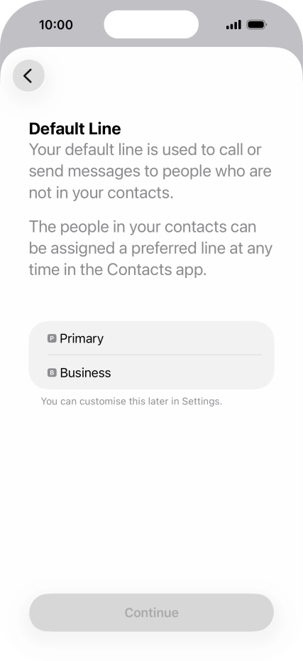 Press the required price plan.