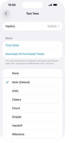 Press the required message tones to hear them.
