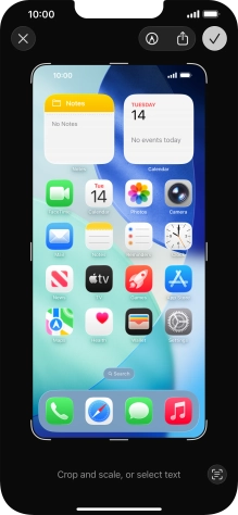 Follow the instructions on the screen to edit and save your screenshot.