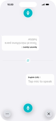 Press the end icon to end two-way view.