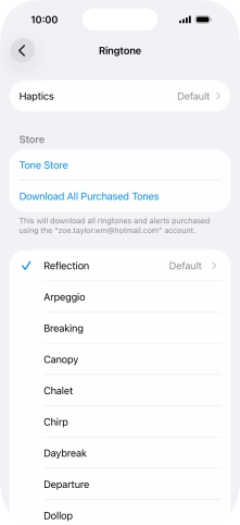 Press the required ring tones to hear them.