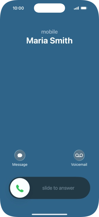 Press Voicemail when you get a call.