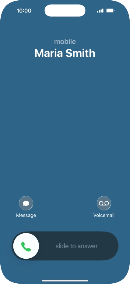 Press Voicemail when you get a call.