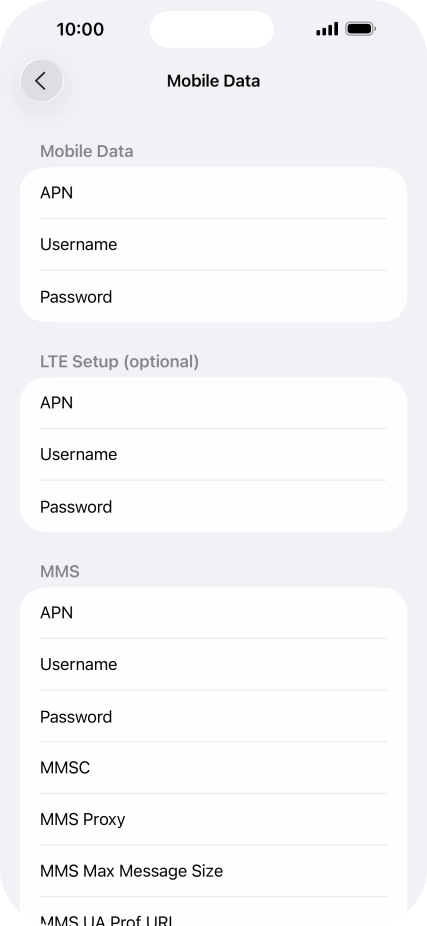Press APN and key in wap.vodafone.co.uk.