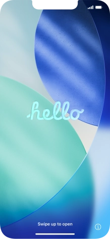 Slide your finger upwards starting from the bottom of the screen.