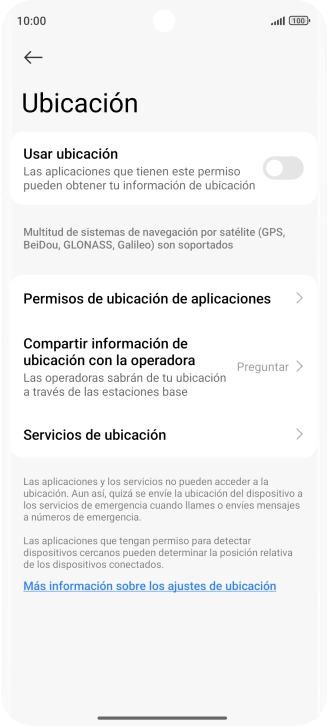 Pulsa el indicador junto a 