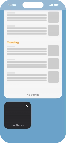 Press and hold the required widget until a pop-up menu is displayed.