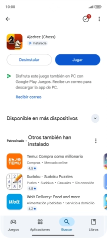 Desliza el dedo hacia arriba desde la parte inferior de la pantalla para terminar y volver a la pantalla de inicio.