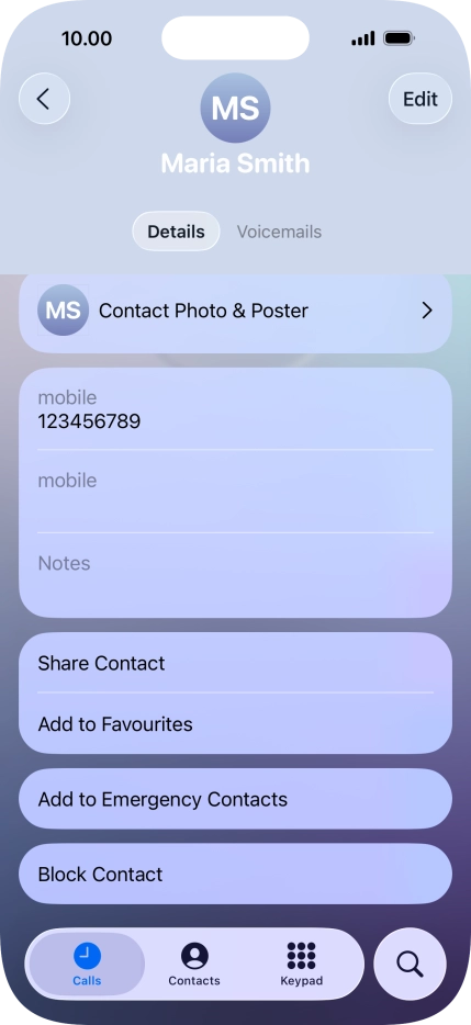 Press Block Contact.