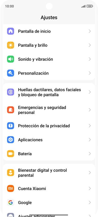 Pulsa Sonido y vibración.