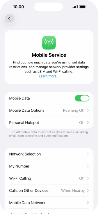Press Mobile Data Network.