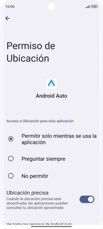 Pulsa el ajuste deseado.